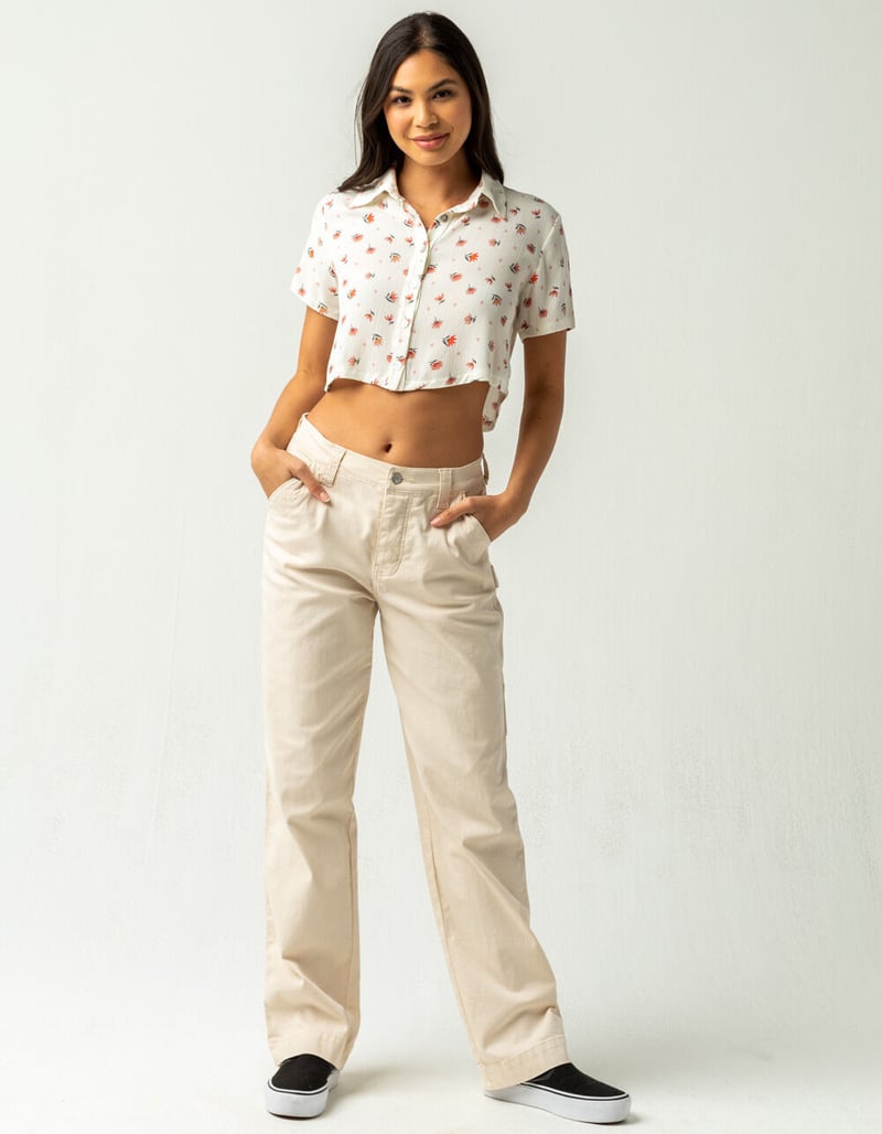 WILD MOSS Floral Camp Womens Shirt image number 3