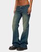 EDIKTED Moonie Low Rise Bootcut Jeans image number 2
