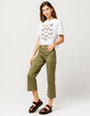 FULL TILT Butterfly Grid Womens Crop Tee image number 4