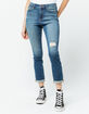 RSQ High Rise Ankle Dark Blast Womens Ripped Skinny Ripped Jeans image number 3