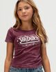 VON DUTCH Logo Girls Washed Tee image number 4