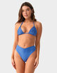 PQ SWIM Blueberry Isla Triangle Bikini Top image number 1