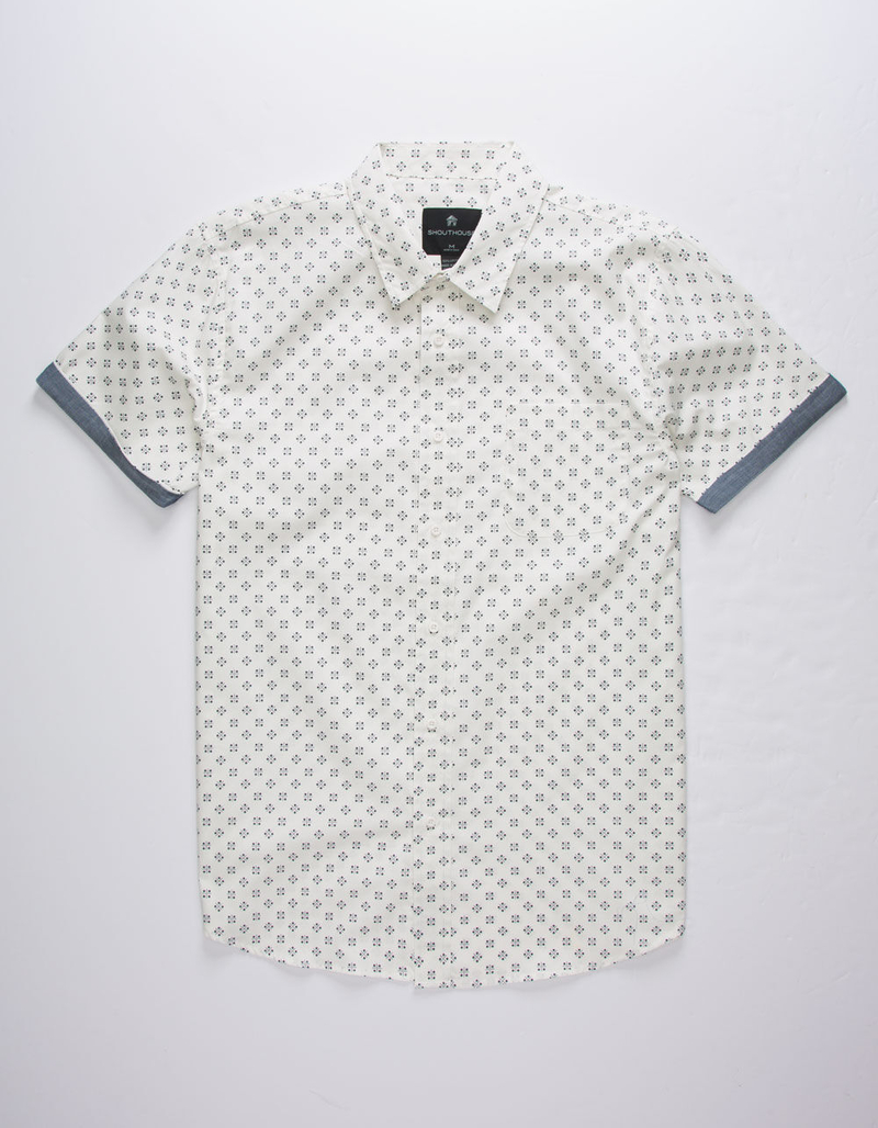 SHOUTHOUSE La Brea White Mens Shirt image number 0