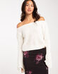 RSQ Womens Off The Shoulder Sweater image number 2