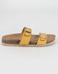 SODA Double Buckle Girls Mustard Slide Sandals image number 2