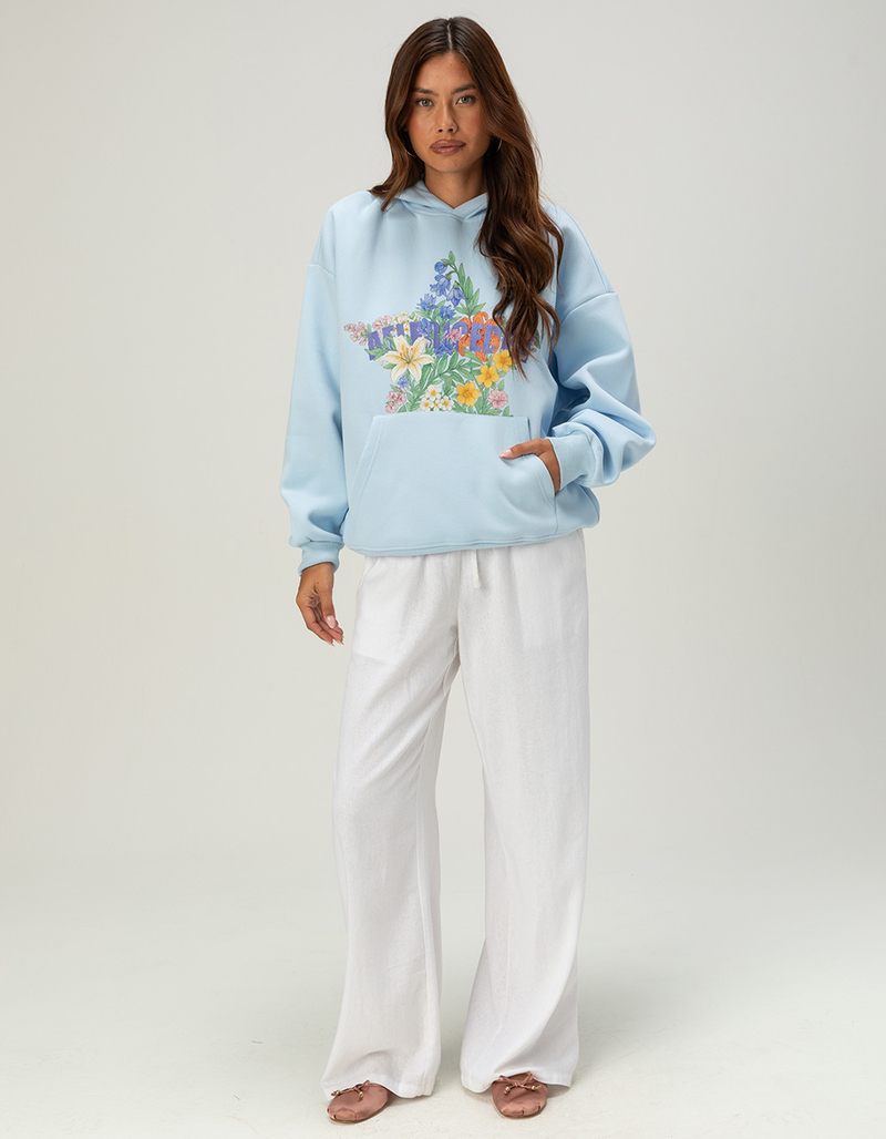 AELFRIC EDEN Floral Star Womens Oversized Hoodie image number 3