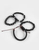 RSQ 4 Pack Lava And Glass Bead Stretch Bracelets image number 1