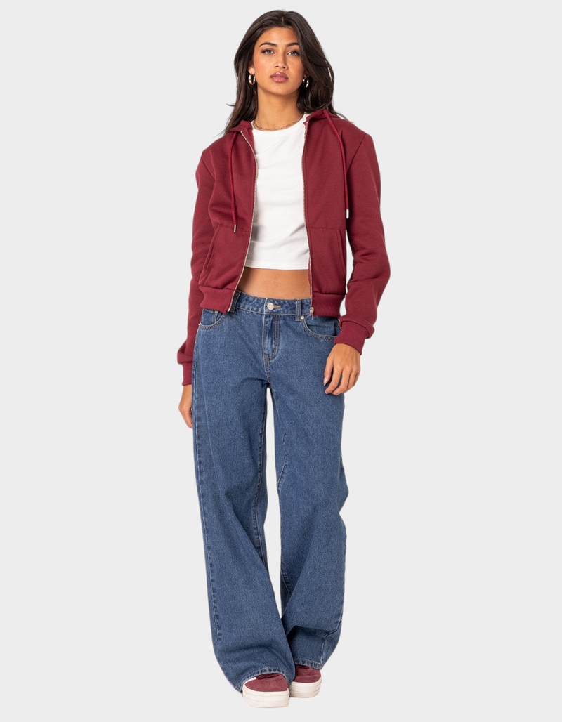 EDIKTED Avery Zip Up Hoodie image number 4