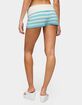 EDIKTED Saphi Striped Foldover Knit Shorts image number 3