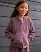 VOLCOM Lived In Lounge Girls Velour Zip-Up Hoodie image number 1