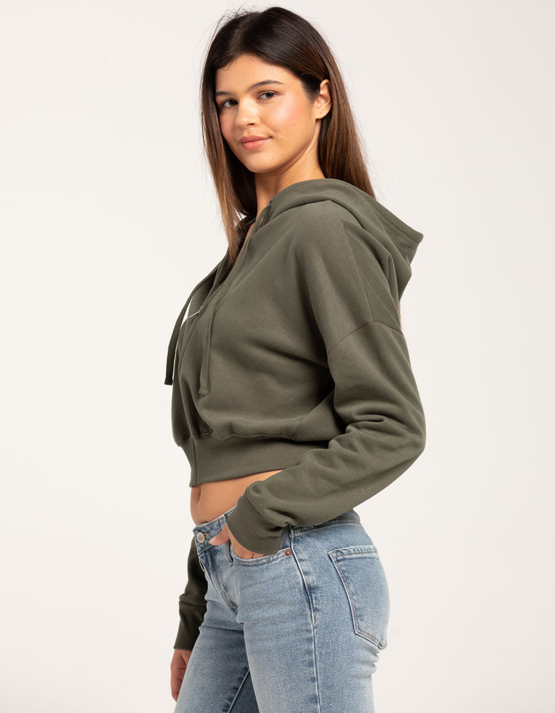 TILLYS Cropped Zip-Up Womens Hoodie image number 1