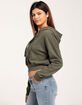 TILLYS Cropped Zip-Up Womens Hoodie image number 2