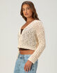 NECTAR CLOTHING Womens Button Up Sweater image number 3