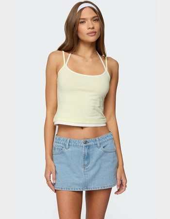 EDIKTED Roya Layered Halter Tank Top Primary Image