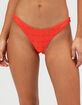 FULL TILT Texture High Leg Cheekier Bikini Bottoms image number 2
