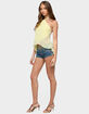 EDIKTED Chiffon Split Open Back Halter Top image number 4