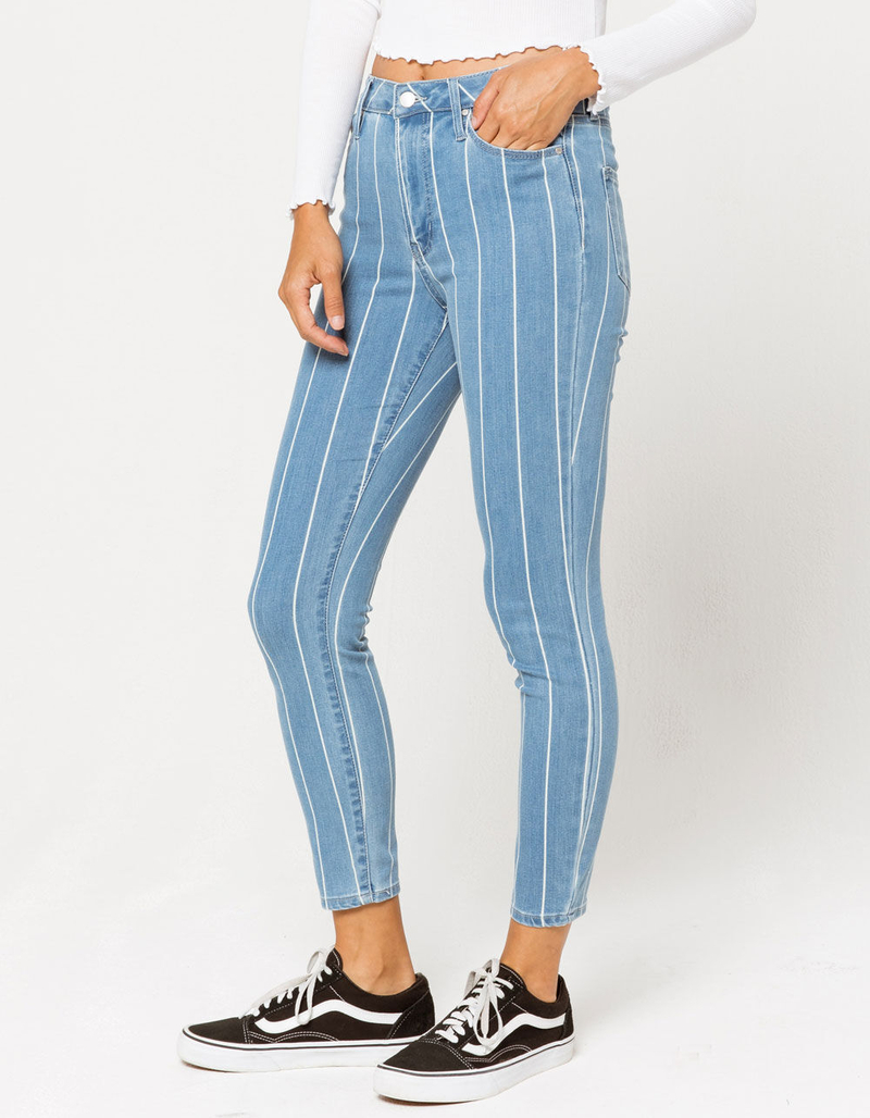 RSQ High Rise Ankle Skinny Stripe Womens Skinny Jeans image number 2