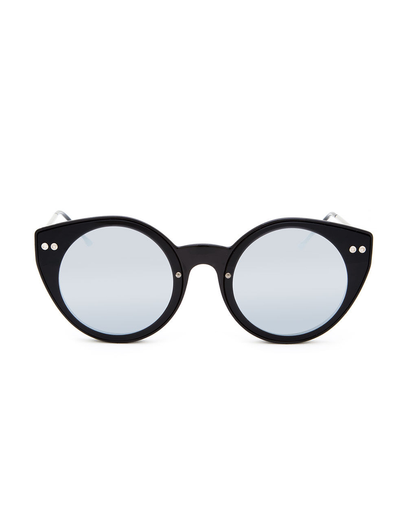 SPITFIRE SUNGLASSES Alpha 1 Black & Silver Mirror Sunglasses image number 1