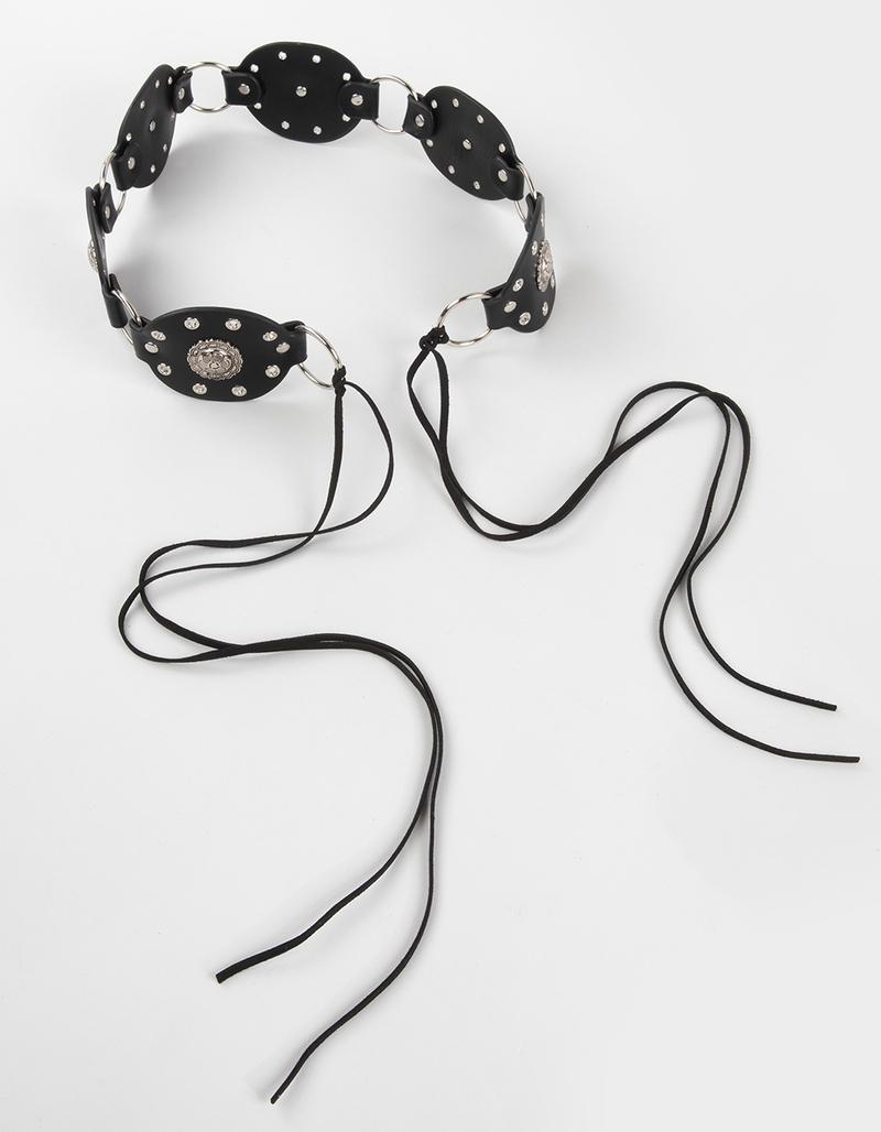 Flower Grommet Wrap Belt image number 1