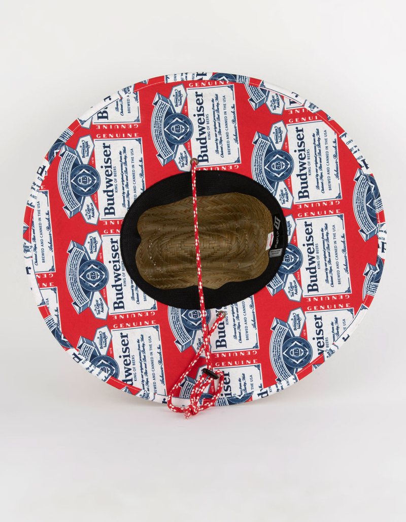 BUDWEISER Mens Lifeguard Straw Hat image number 3