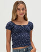 RSQ Girls Ditsy Emma Top image number 1