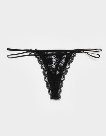 FULL TILT Double Strap Lace Thong Primary Image