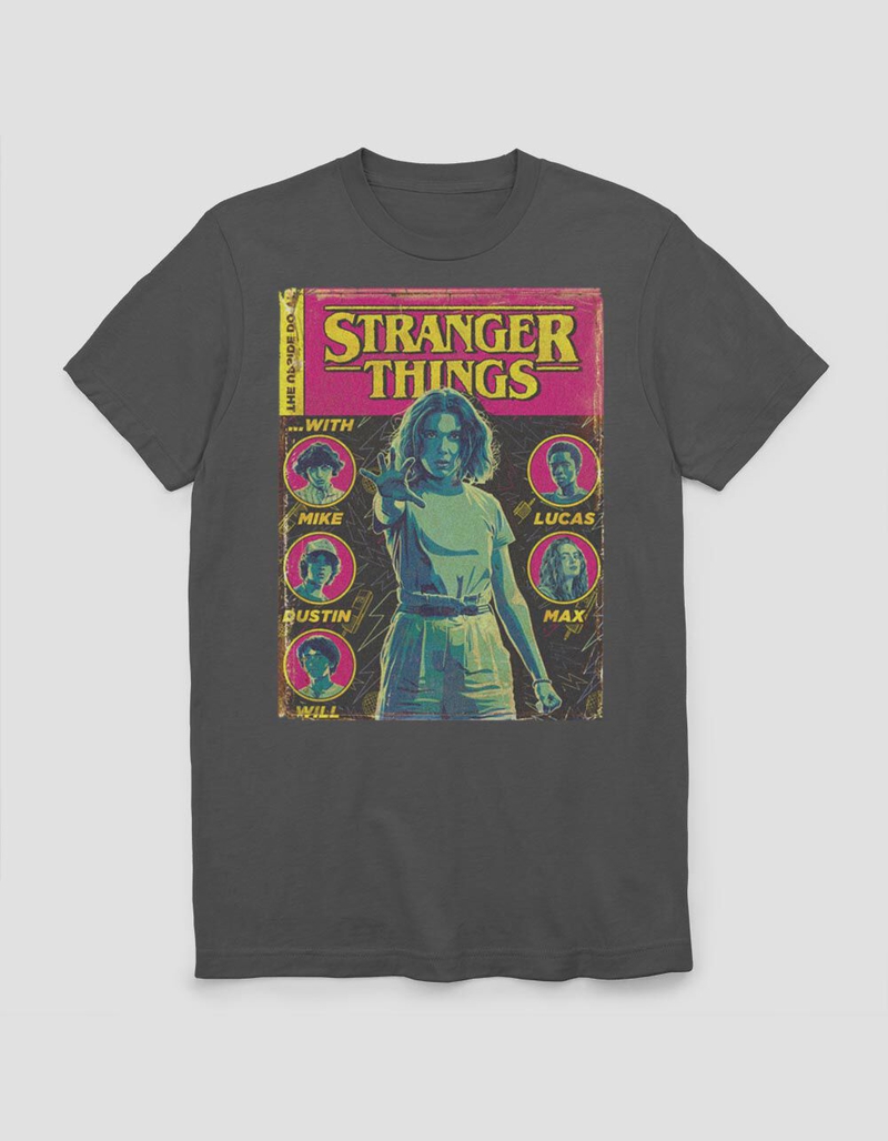 STRANGER THINGS Comic Cover Unisex Tee image number 0