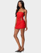 EDIKTED Amara Asymmetric Textured Lace Tube Top image number 4