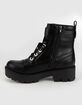 SODA Lug Buckle Womens Combat Boots image number 3