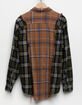 RESTORED by TILLYS Womens Reworked Spliced Plaid Flannel  image number 2