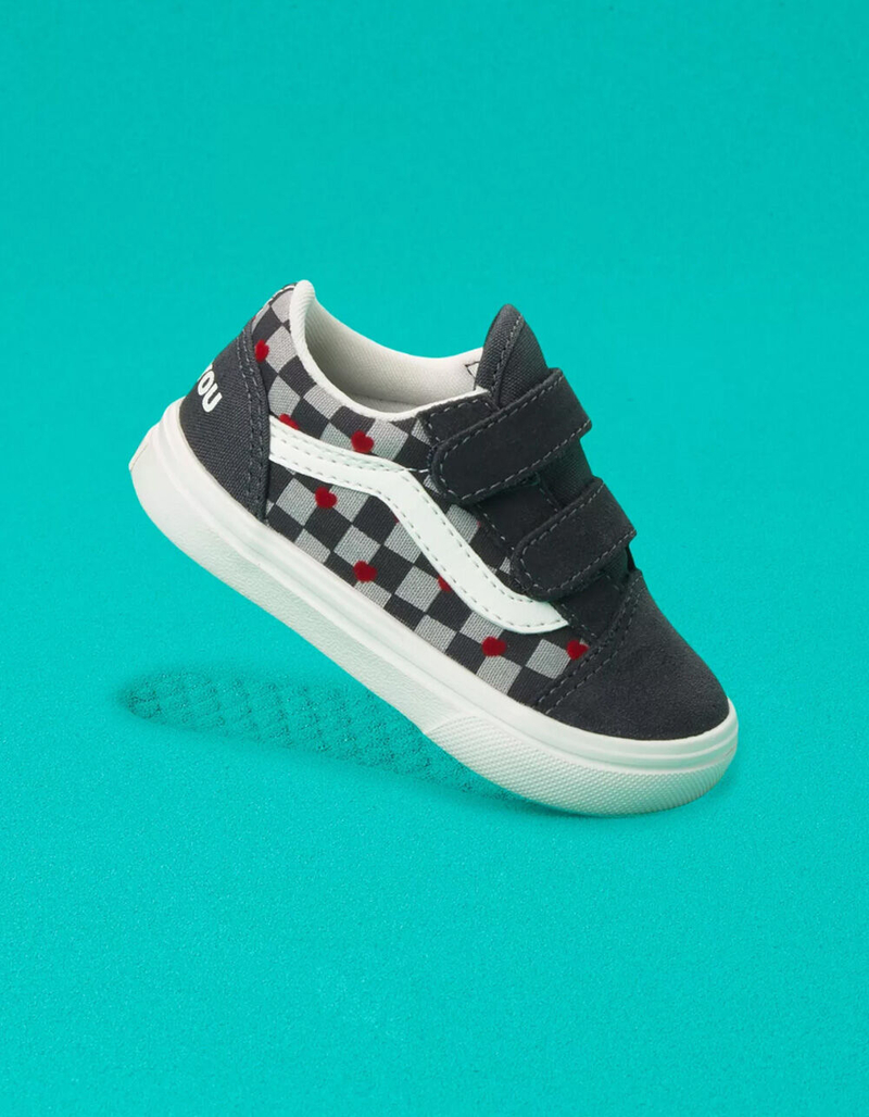 VANS Autism Acceptance ComfyCush Toddler Old Skool Velcro Shoes image number 0