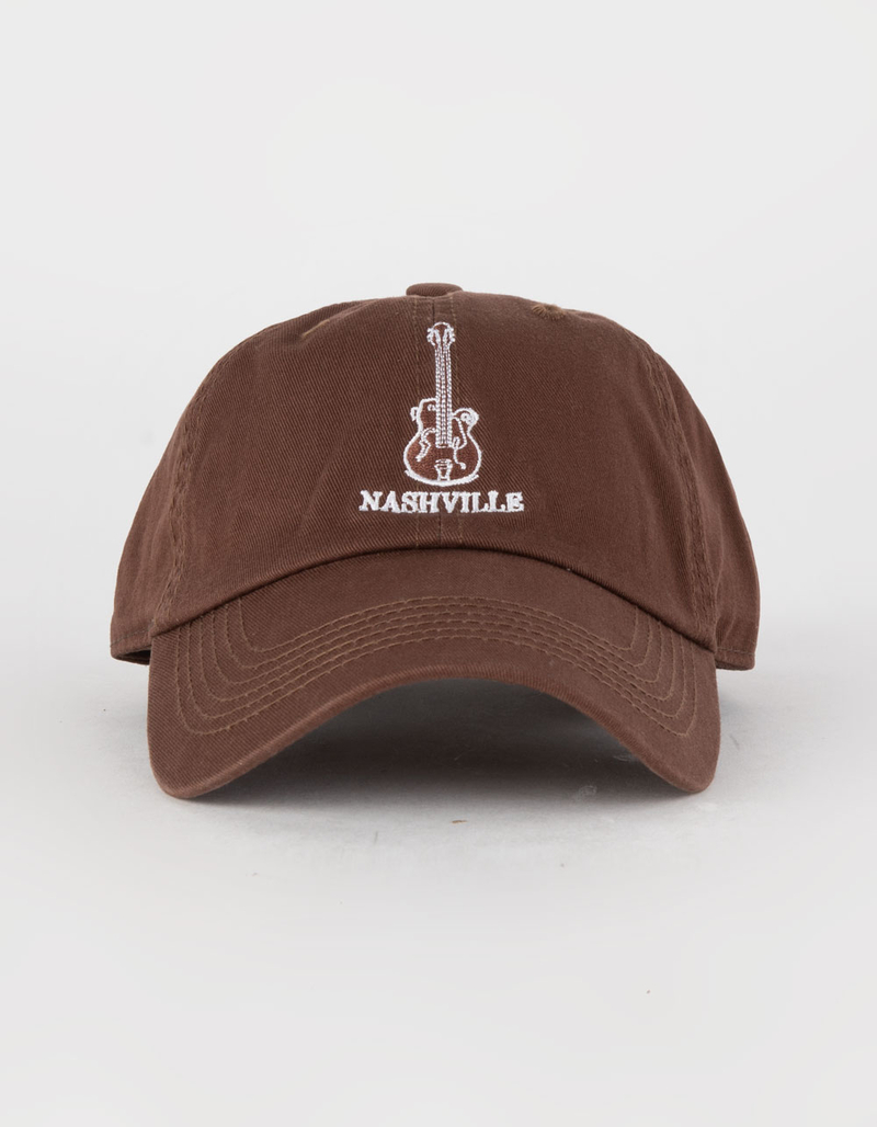 Nashville Guitar Womens Dad Cap Strapback Hat image number 1