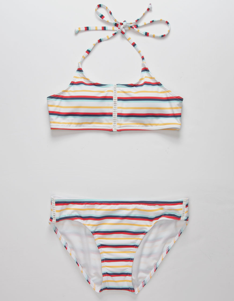 FULL TILT Stripe Girls Bikini Set image number 0