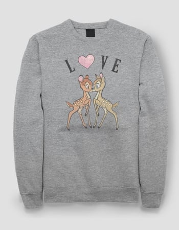 DISNEY Bambi Love Unisex Crewneck Sweatshirt Primary Image