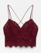 FREE PEOPLE Ilektra Burgundy Bralette image number 1