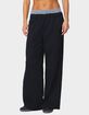 EDIKTED Gingham Boxer Detail Sweatpants image number 1