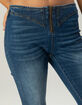 RSQ Womens Low Rise Studded Bootcut Jeans image number 2