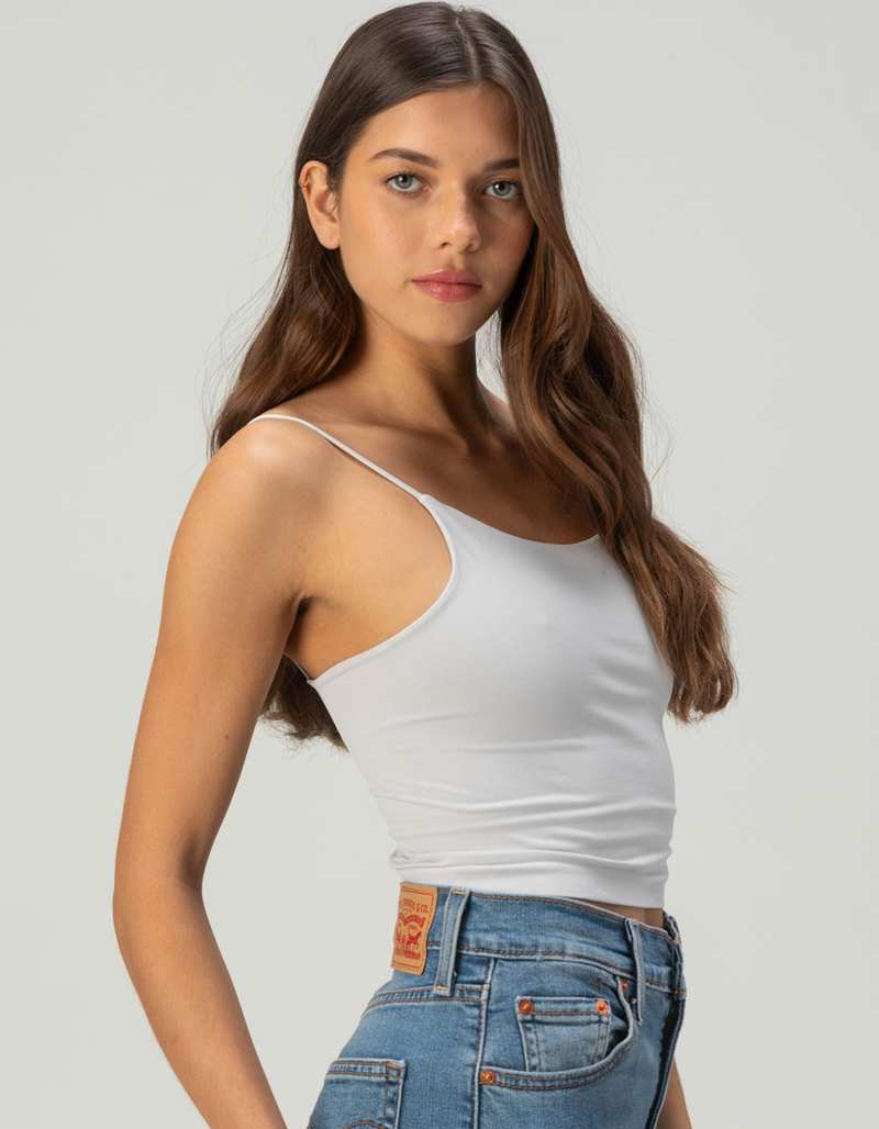 FULL TILT Womens Cami With Shelf Bra image number 2
