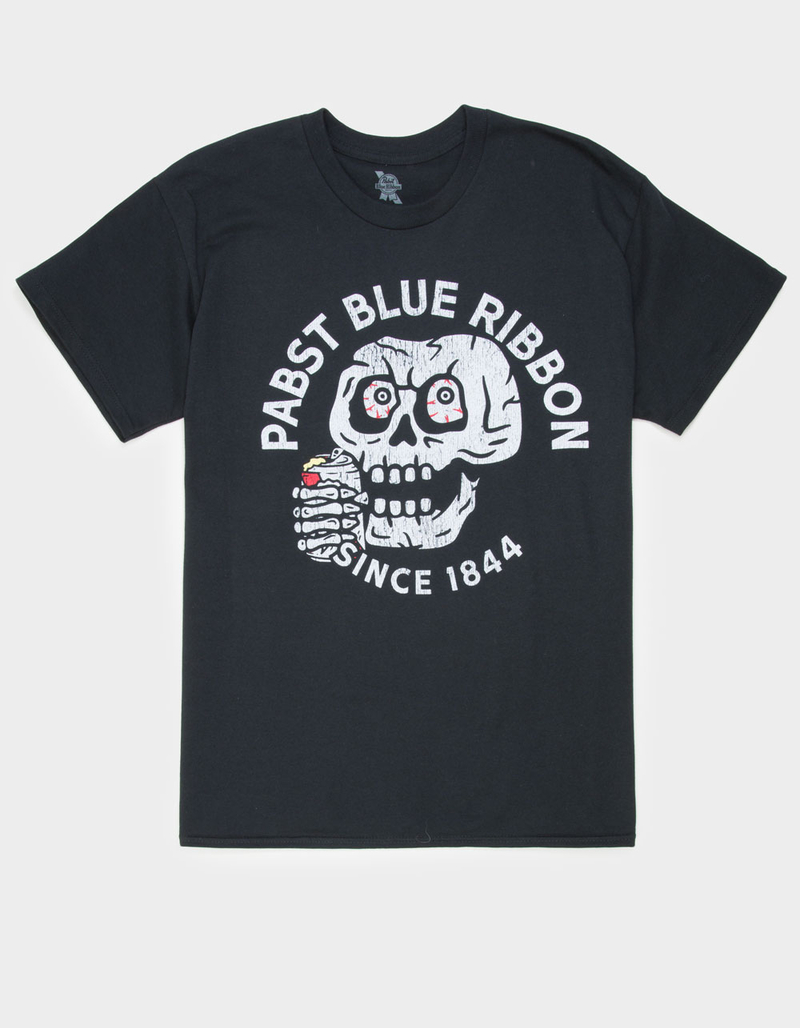 PABST BLUE RIBBON Skeleton Mens Tee image number 0