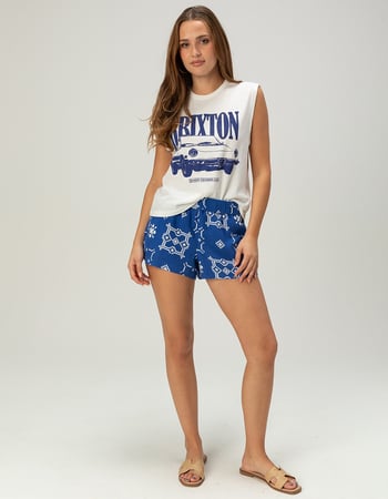 BRIXTON Tile Womens Pull On Shorts Primary Image