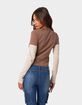 EDIKTED Mood Layered Long Sleeve Tee image number 4