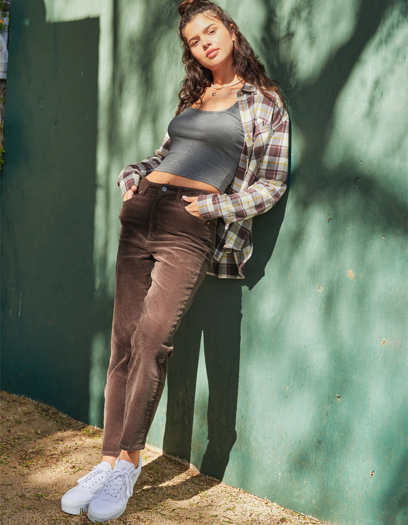 VOLCOM Stoned Straight Womens Corduroy Pants image number 0