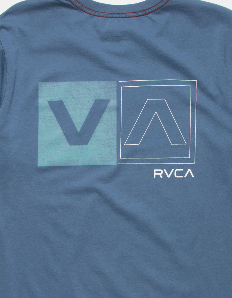 RVCA Divided Mens Blue T-Shirt image number 2