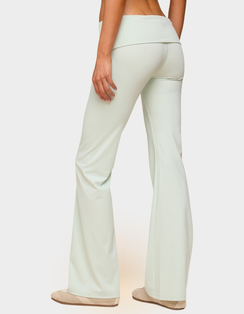 EDIKTED Oriane Foldover Flared Leggings image number 2
