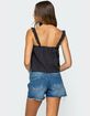 EDIKTED Tami Eyelet Ruffle Tank Top image number 5