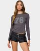 EDIKTED Kaisley 76 Long Sleeve Tee image number 2