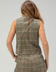 BRIXTON Menswear Plaid Womens Vest image number 4