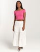 FULL TILT Off The Shoulder Rib Womens Top image number 2
