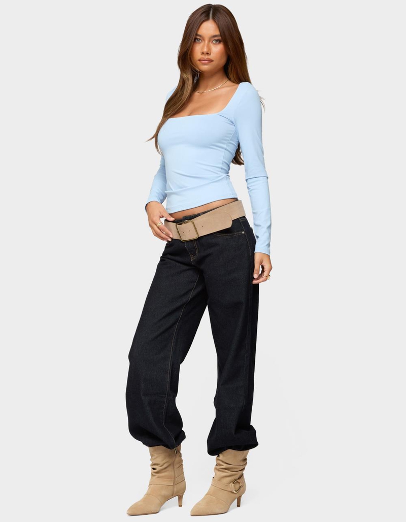 EDIKTED Lovie Fitted Square Neck Top image number 3