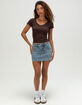 TILLYS V-Neck Rib Womens Tee image number 2